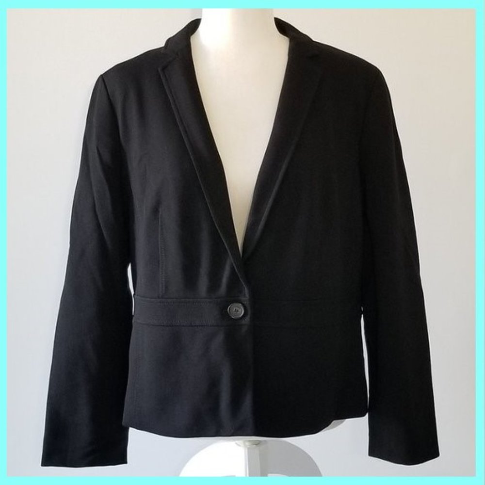 Talbots Black Blazer Size 14P New with Tags
